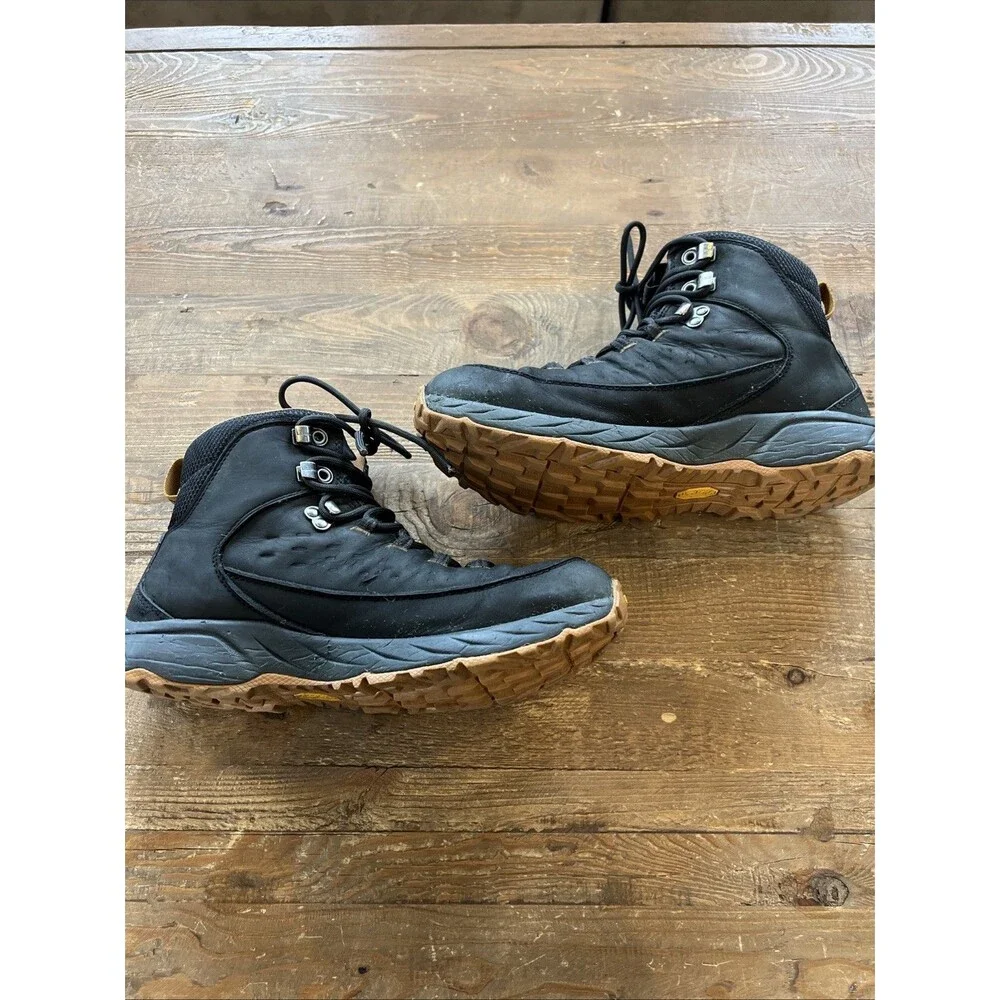 LL Bean Men's Trailfinder Hiking Boots Black Size 9.5 Waterproof Vibram Sole EUC